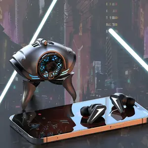 M7 Bluetooth 5.3 Wireless Earbuds Alien Mech Design RGB Lighting Hi-Fi Lossless Audio Low-Latency Gaming Noise-Cancelling Microphone Touch Controls