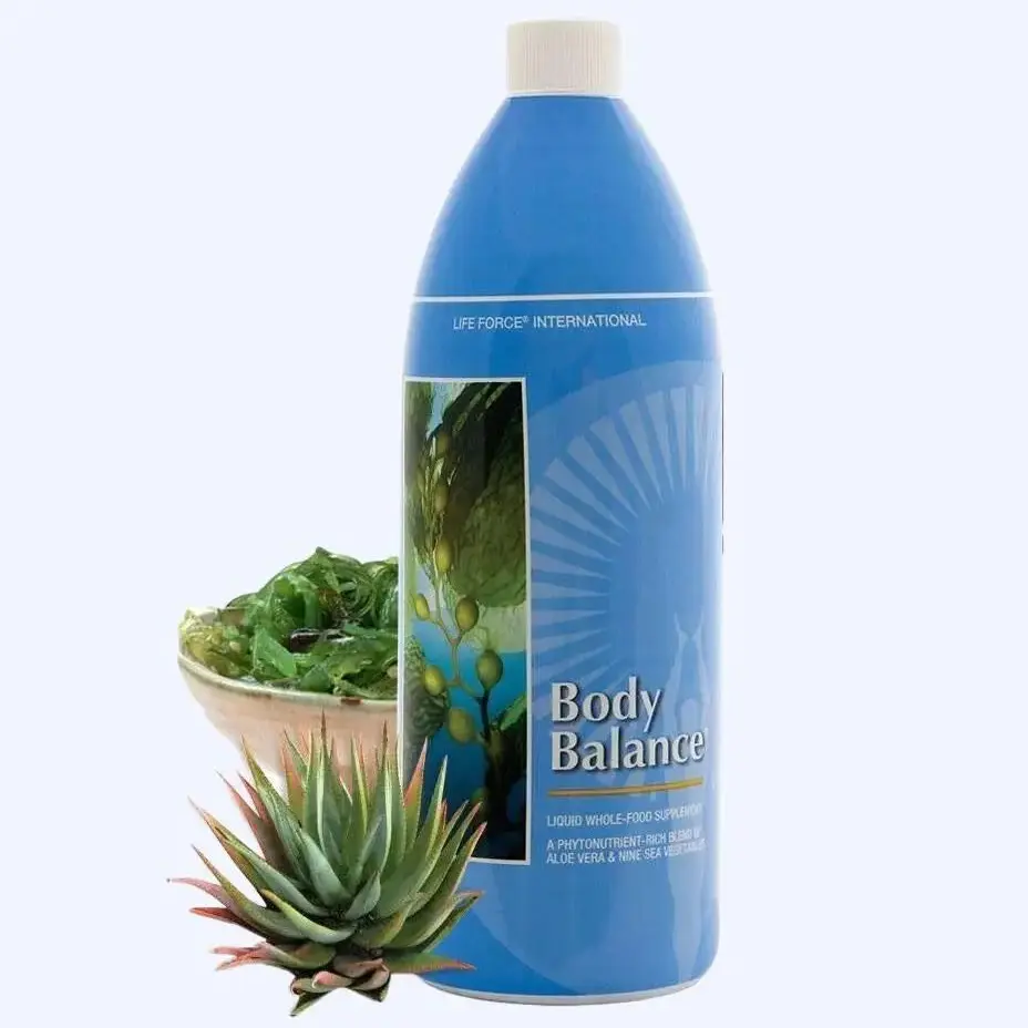 Body Balance 32 fl.oz. Liquid Vitamins Minerals Original Aloe Vera SeaNine Life Force Nutrient Dense Formula with 75 Nutrients 200 Active Compounds & Sea Vegetables