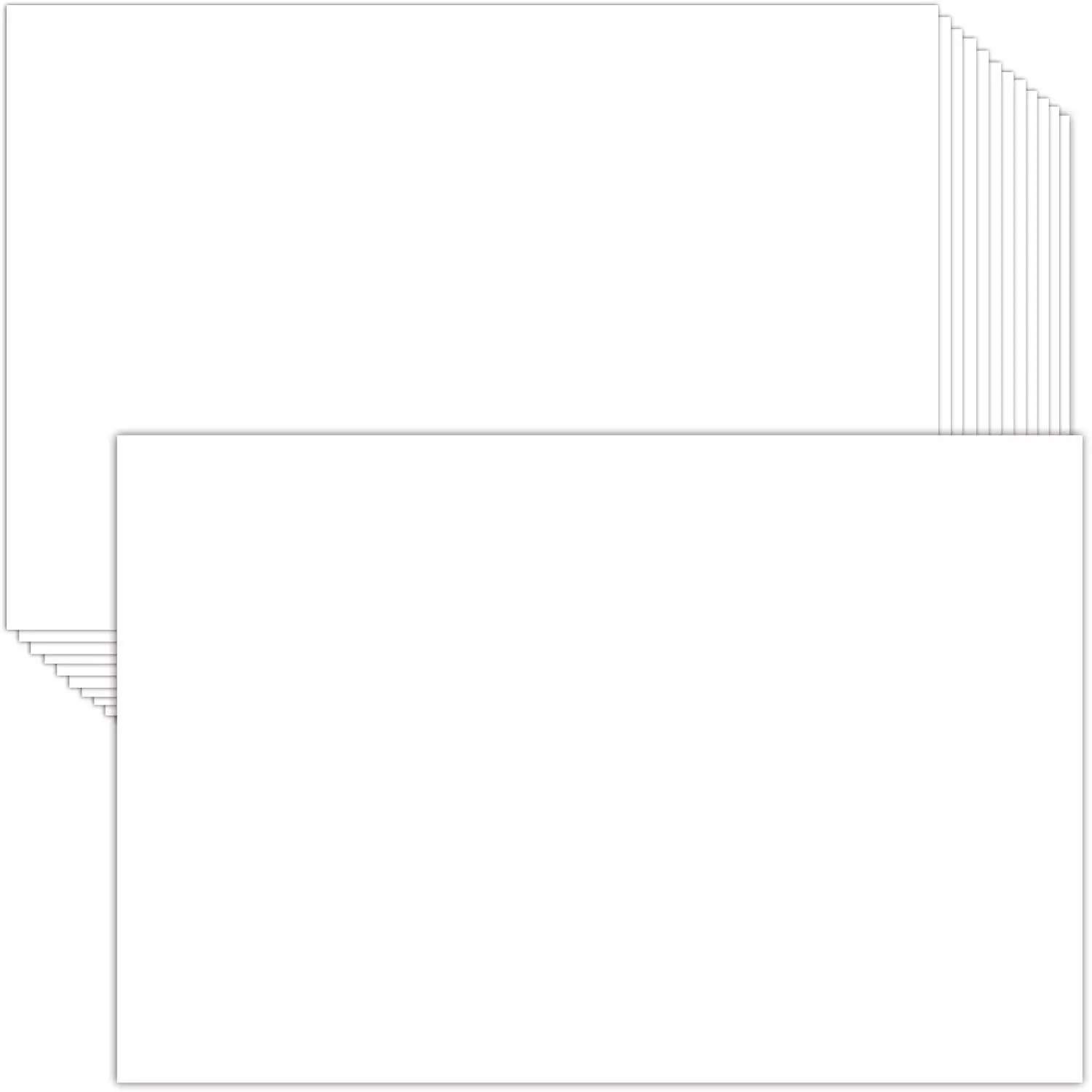 50 Sheets White Card Stock 5 x 7 Inches, 250gsm/92 lb Blank Cardstock Paper for Making Postcards, Invitation Cards, Greeting Cards, Paper Crafts or Drawing(W57)