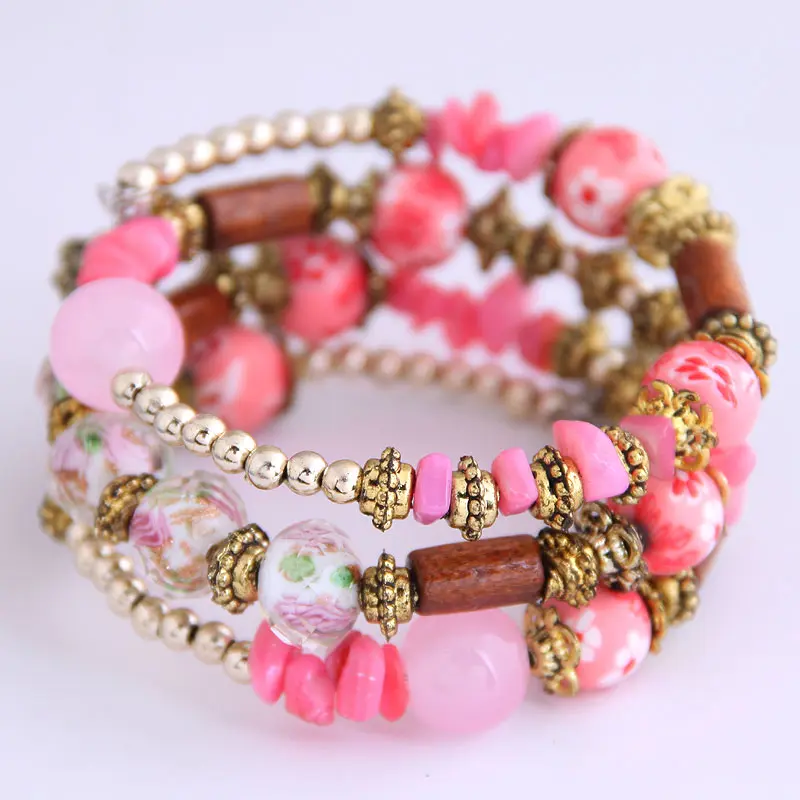fashion trends Bohemian style shell set accessories