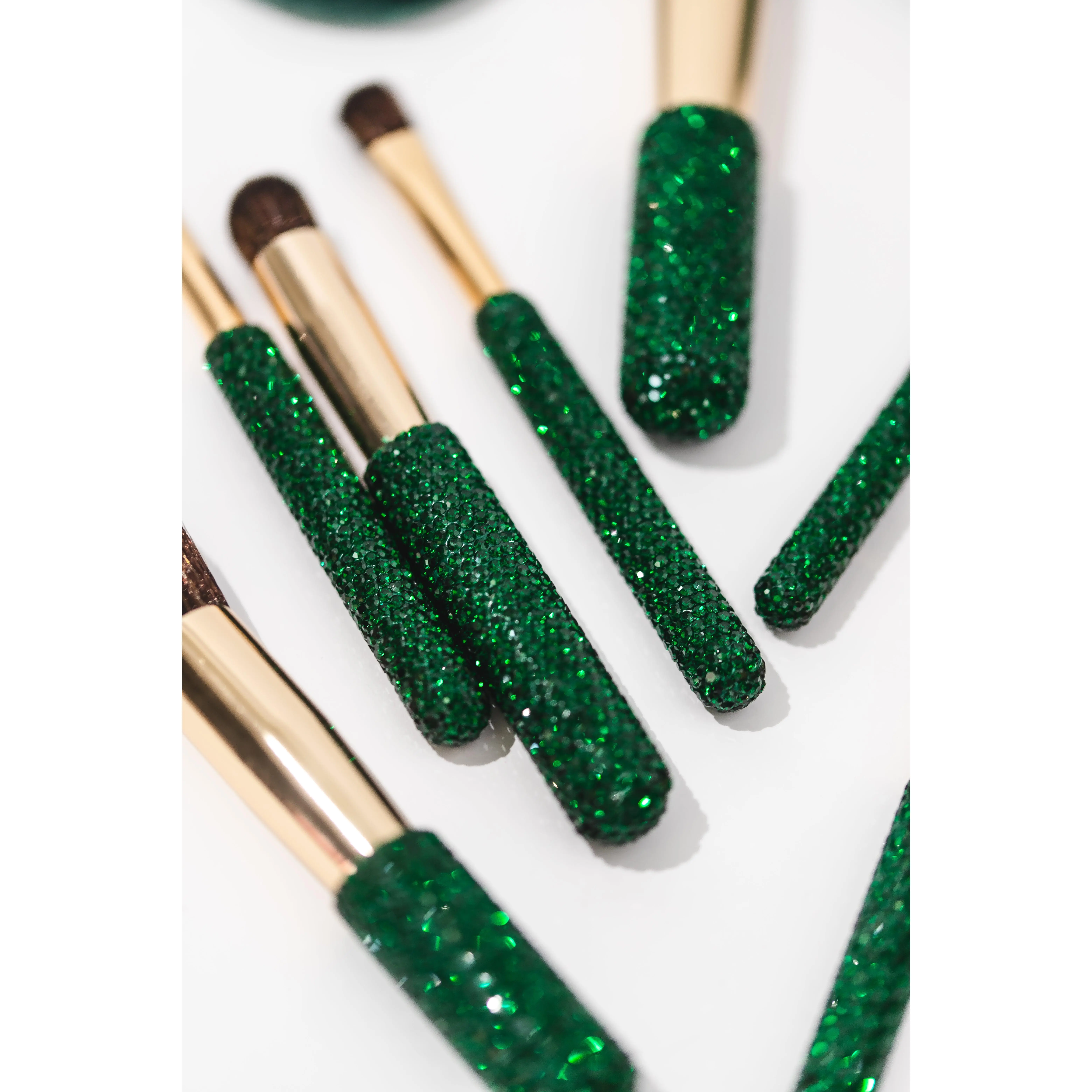 Emerald Glitz & Glam |11pc Travel Brush Set | GG18782