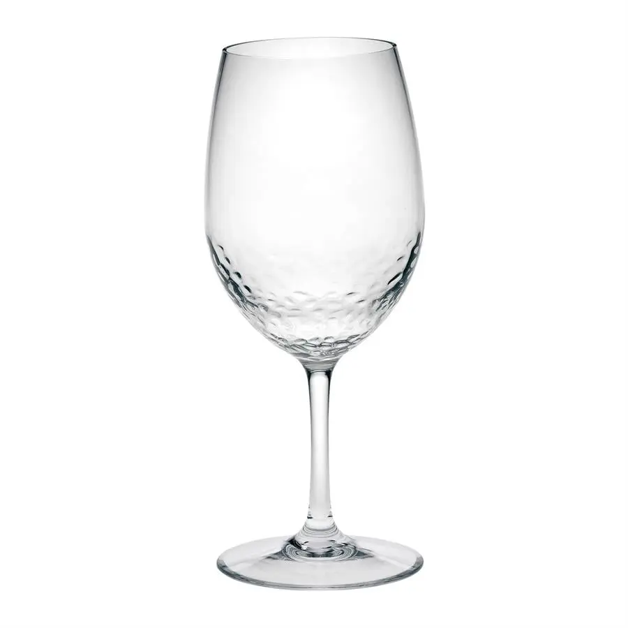 LeadingWare TRS-0762 Durable Plastic Hammer Wine Glasses - 20 oz, Dishwasher Safe, Retains Color, Household Use, Set of 4