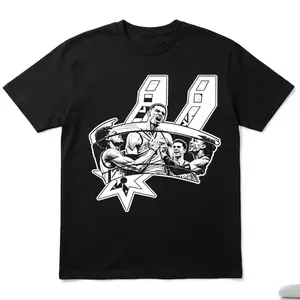 Vintage Style Wembanyama Basketball T-Shirt, Premium Cotton Retro Squad Graphic Tee, Classic Texas Hoops Fan Tournament Top, Heavyweight Distressed Streetwear Casual Wear