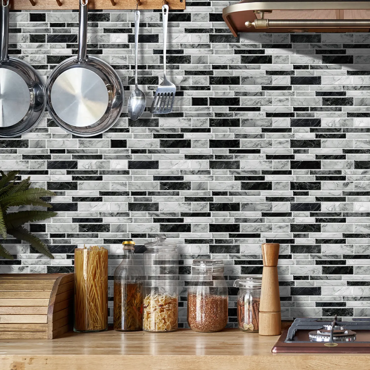 Self-Adhesive Faux Marble Ceramic Tile Wall Decals, Peel & Stick Instantly, Waterproof & Stain-Resistant, 36-Piece Set, Kitchen Bathroom Decor, Waterproof Wall Sticker, Tile Stickers, Sticker Tiles