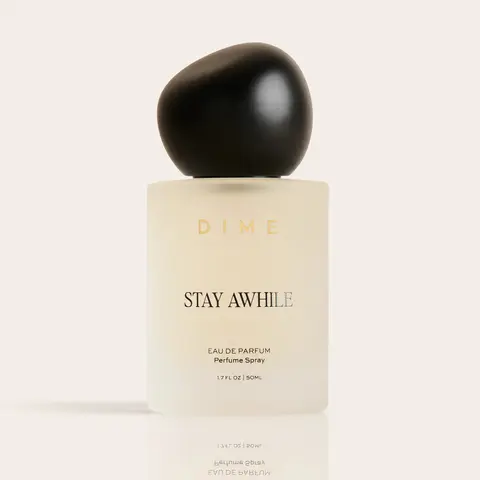 DIME Stay Awhile Eau de Parfum | Warm Vanilla Pistachio Gourmand Perfume | Clean, Vegan Long-Lasting Fragrance