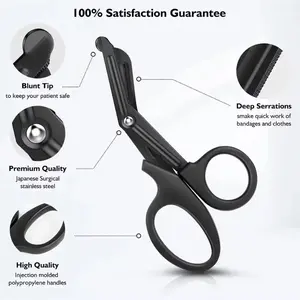 1PC New EMT Fine Tooth Life Scissors For Emergency Medical Rescue Scissors Easy To Carry Outdoors