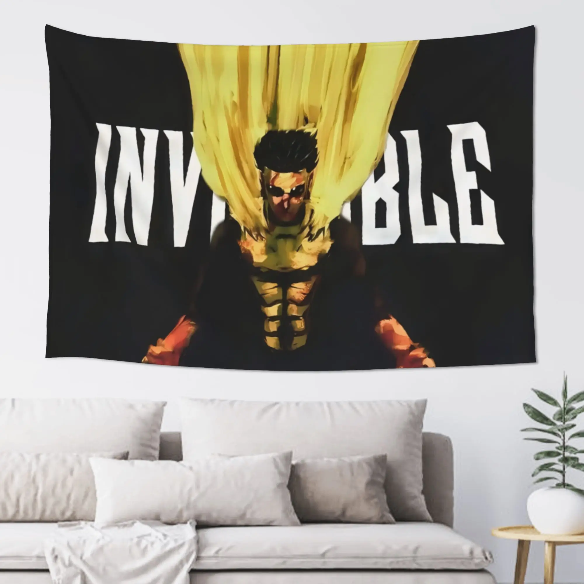 1Pc American‑Style Black & White Superman Wall Art Tapestry, Decor for Living Room, Bedroom, Party & Office, Perfect for Birthday & Christmas Home Decoration, Great Gift Choice
