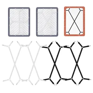 8 pcs bed sheet holder, adjustable elastic bed sheet clip, heavy-duty four corner fixing buckle to prevent bed sheets from slipping off, used for mattress covers and sofa cushions