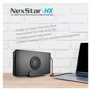 Vantec  3.5 SATA III Hard Drive Enclosure USB 3.0 with Fan