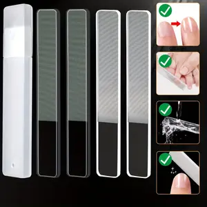 5/10/20-pcs nano glass nail polish file, nail block buffer, abrasive strip friction strip, double-sided polishing strip nail file, mini nail file, nail trimming tool foot, hand and nail care, gifts, travel necessities