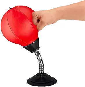 Mini Desktop Punching Bag Stress Relief Office Toy with Suction Cup for Table Counters Heavy Duty Stress Ball Desk Boxing for Intense Workout