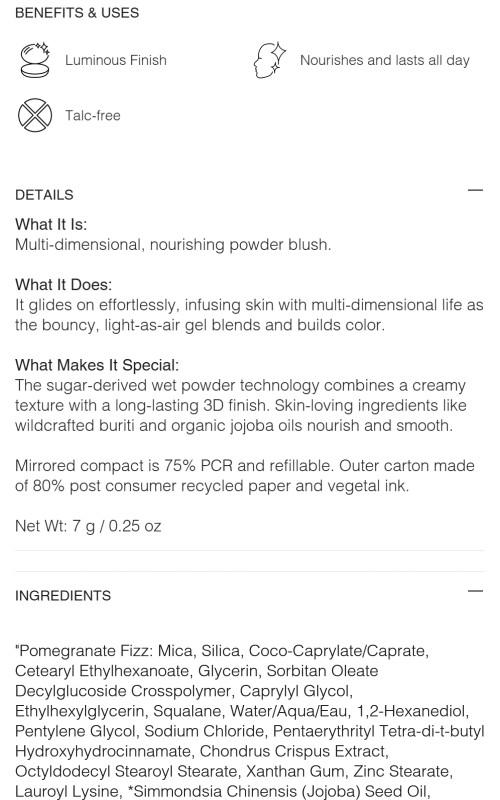 ReDimension Hydra Powder Blush Makeup with  Compact -       Organic Gel Nourishing Calcium French