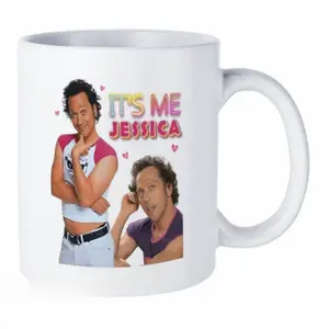 “It’s Me Jessica” Funny Movie Quote Mug – Pop Culture Comedy Character Inspired Design – Gift for Fans, Best Friends & Meme Lovers – Perfect for Coffee Lovers, Gag Gifts & Holiday Presents