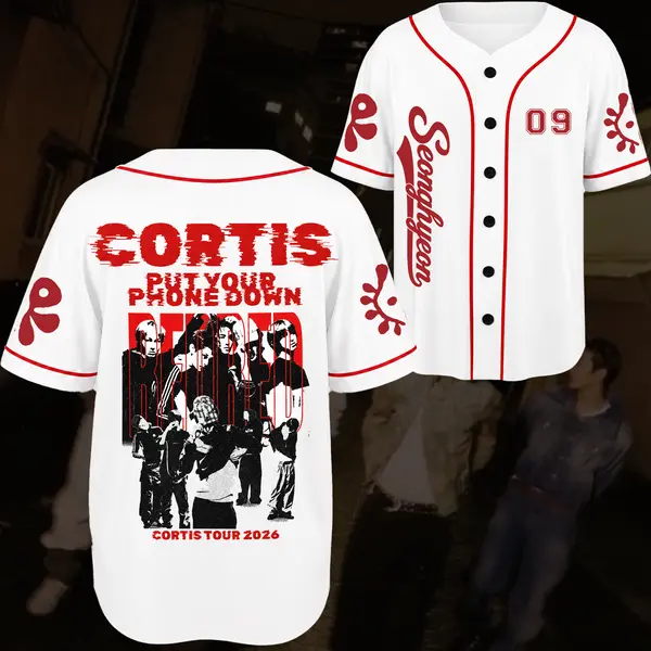 Cortis Put Your Phone Down Tour 2026 Baseball Jersey Concert Outfit, Surging Cortis 2026 Tour Baseball Jersey Fan Merch Shirt