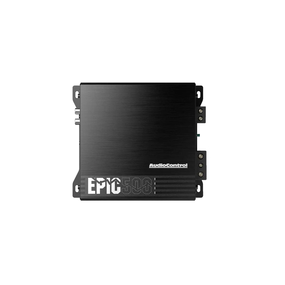 Audio Control EPIC500 Monoblock Car Bass Amplifier - EPIC Series, 500W RMS Watts, 1 Ohm Compatibility, Compact Design, Cable Protection, Adjustable Settings, Remote Compatible