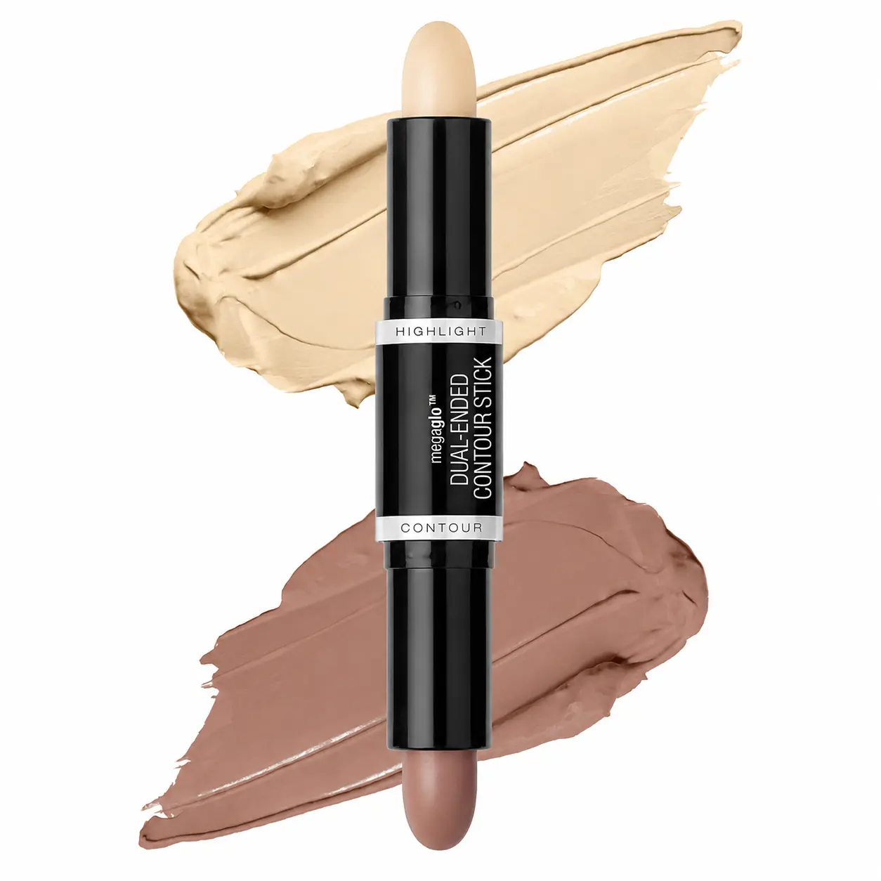 Cream Contour and Highlighter Stick, Dual-Ended Face Sculpting Makeup, Light Medium, Cruelty-Free