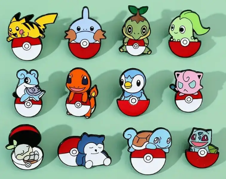 Pokemon Pokeball Pins
