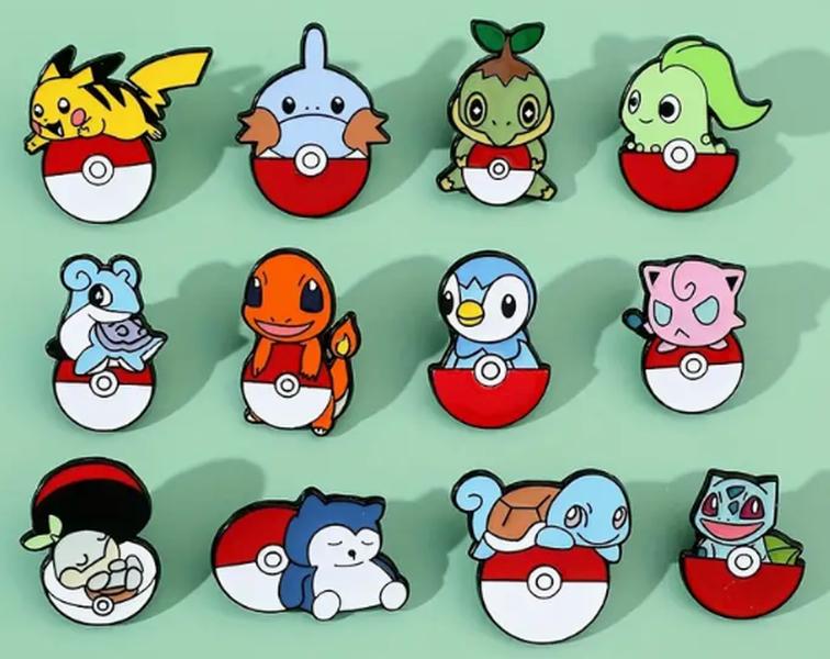Pokemon Pokeball Pins - TikTok Shop