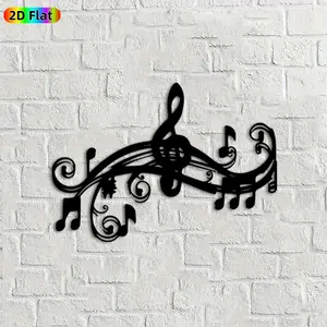 1pc Musical Note Metal Wall Art, Melodic Musical Note Statue Mural, Ideal Gift for New Year, Christmas, Music Decor Enthusiasts, Rust-Resistant Metal Wall Decor Wall Sculptures, Perfect for Living Room Wall & Garden Fence Music Lovers Enthusiasts