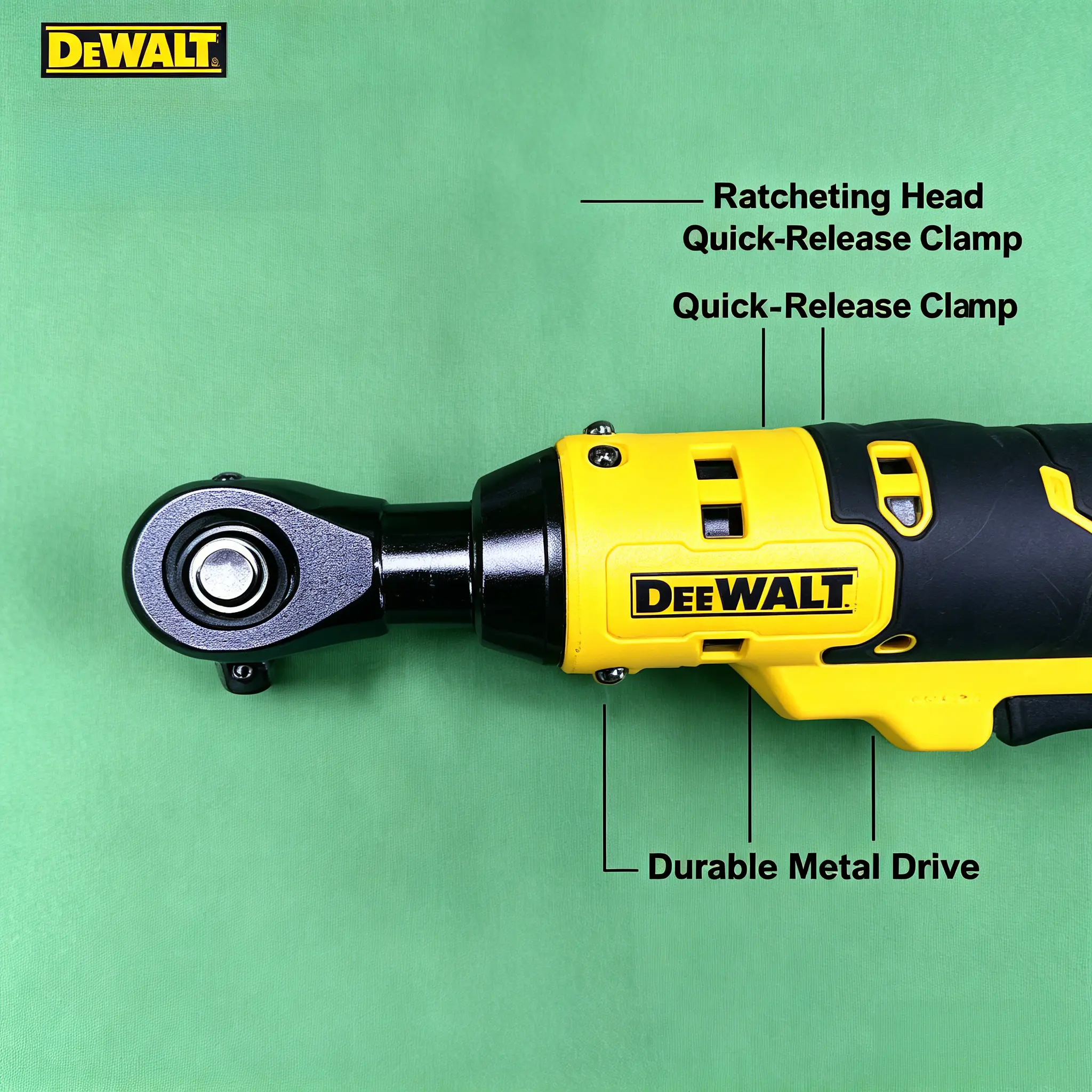 DEWALT DCF512B 20V MAX Brushless Cordless 1/2" Ratchet, 70 ft-lbs High Torque Tool for Automotive Repair, Mechanics & Maintenance dcb612 lithium-ion battery cordless dw089lg green laser level mechanical compact  cordless  tool wrench power