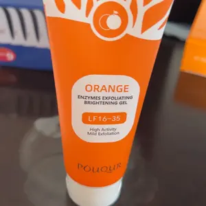 Orange Exfoliating Gel, Moisturizer Face Body Scrub Gel,Deep Cleansing Moisturizing Facial Exfoliator,Natural Orange Peeling Gel Face Scrub，Halloween gift