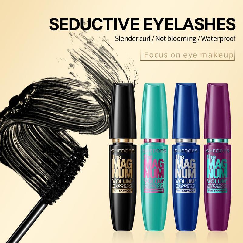 Waterproof & Sweatproof Fiber Mascara -Flash-Dry Vortex Technology with 16HR Zero-Smudge Hold & 3X Volume Boost MakeupCosmetic mascara tubing mascara