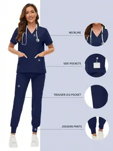 Unisex Care Beauty Spa Uniforms, Pet Clinic Stores, Veterinary Dental, Workwear Sets, High Quality Nurse Uniforms, Summer Models