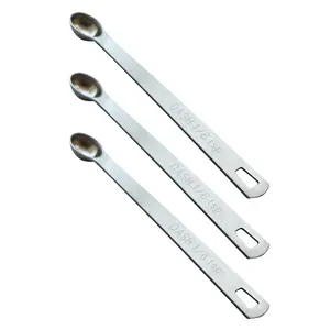 3count 1/8 Teaspoon Stainless Steel Measuring Spoons (0.625 ml)