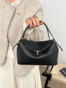 Women's PU Crossbody Shoulder Bags Set, Soft Leather Pillow Handbag & French Style Small Satchel, All-Season Casual Design