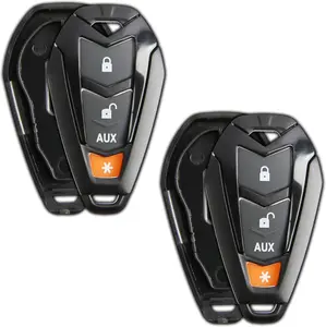 Keyless Entry Remote Control Starter Car Key Fob Case  Outer Cover Button Pad for Viper EZSDEI7141 474V (Pack of 2)