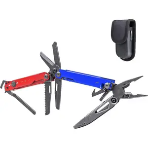 PIONEER MT20 15-IN-1 Multi-tools Full-Size,Versatile Multi-tool Set with   Nose Pliers Pocket Clip Multi-tool (with Glass-breaker and Cuff key)