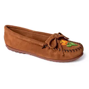Minnetonka Women's Beaded Moccasin- Ziigwan Waaigwan
