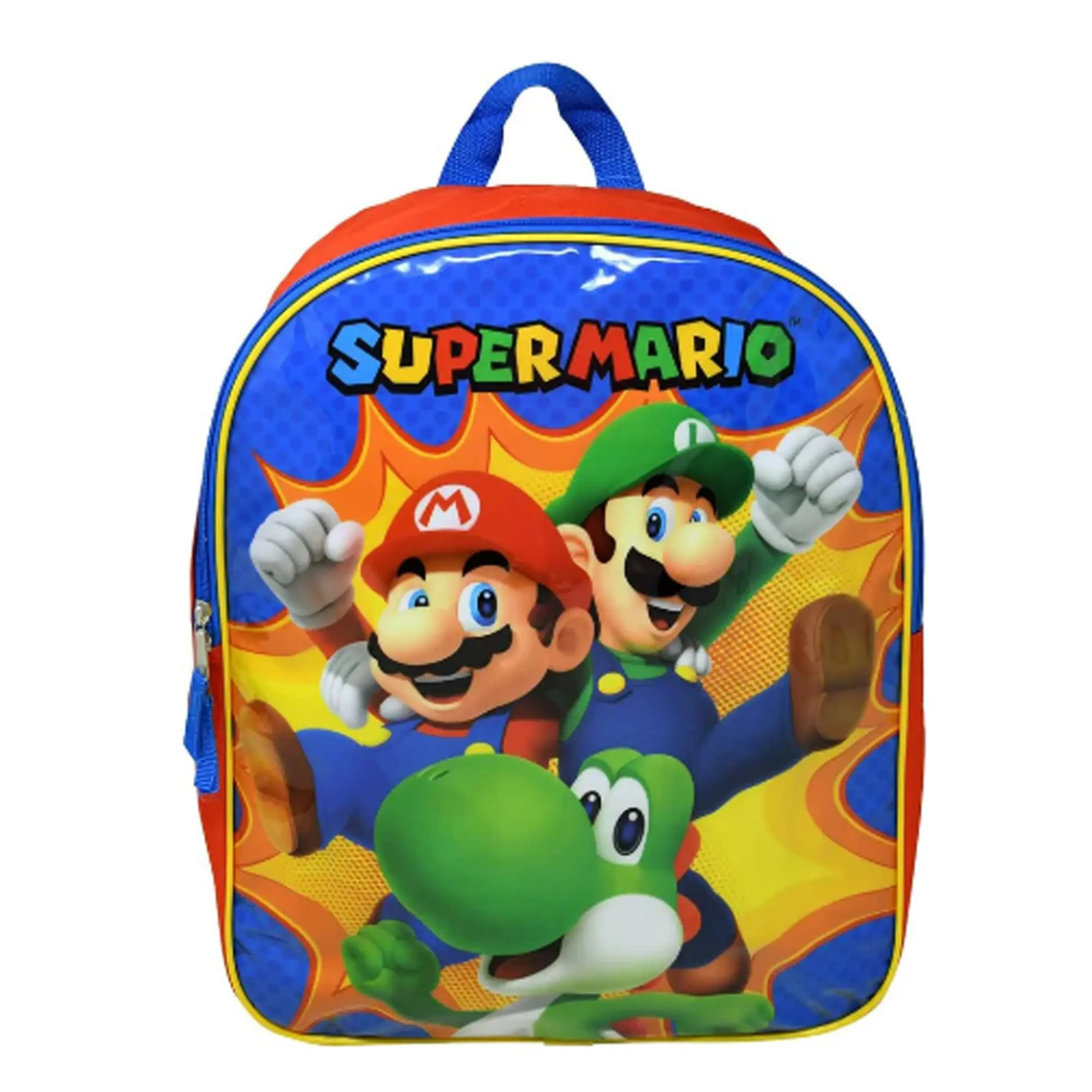 Super Mario 15 Inch Kid's Backpack | Mario, Luigi, & Yoshi Super Mario 15 Inch Kid's Backpack | Mario, Luigi, & Yoshi