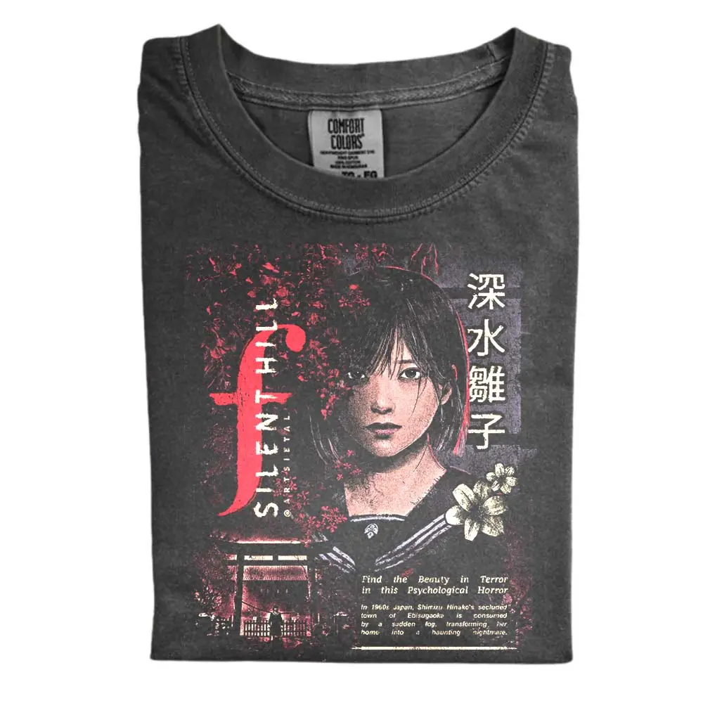 The Vintage Silent Hill Comfort Color Shirt, Silent Hill Shirt, Japanese Horror Girl Shirt, Gift for Men, Vintage Game Shirt, Gift for Women, Crew Neck T-shirt, Trending T-shirt
