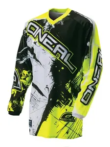 Men's motorcycle riding suit - breathable, moisture wicking long sleeved riding suit, using heat transfer printing logo/number printing, machine washed fabric, fade resistant and durable, suitable for off-road racing and leisure riding