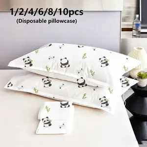 1/2/4/6/8/10pcs Disposable Thickened Pillowcases, Hotel Bedroom, Beauty Salon, Non-woven Fabric, Dirt Proof And Breathable Travel Hotel Hotel Pillowcases (No Pillow Core)，A must-have for traveling, starting school, and staying at home