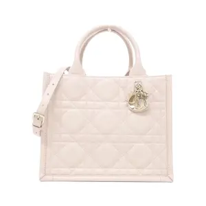 Pre-owned Dior Calfskin Tote Bags Christian Book Tote Small Calf Leather Bag