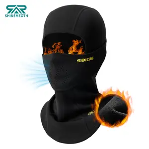 SHINEMEOTH Warm Windproof Hat Balaclava Face Mask Men Padded Liner Under Helmet Skiing Cycling Fleece Lined for Winter Outdoor Sports