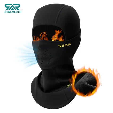 SHINEMEOTH Warm Windproof Hat Balaclava Face Mask Men Padded Liner Under Helmet Skiing Cycling Fleece Lined for Winter Outdoor Sports