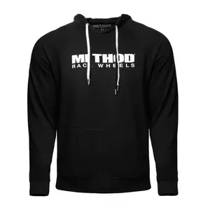 METHOD BRAND LOGO HOODIE PULLOVER BLACK