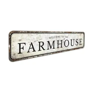 16 x 4 inches metal aluminum sign Welcome Hydrangea Aluminum Sign Spring Porch Decor Flower Wall Plaque