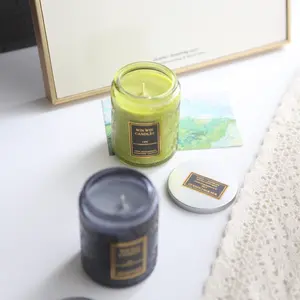 Extra Large Natural Soy Wax Scented Candles, Embossed Glass Jar with Metal Lid, 2 Fragrances (Apple Kiwi / Pumpkin), Long-Lasting Fall Home Decor Candle for Bedroom, Living Room & Gifting