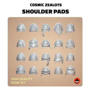 M2-8 Zealots Shoulder Pads | Galaxy Marines Bits (20) - Battle Brothers- Tortugabay - 3d Printed Mini Marines