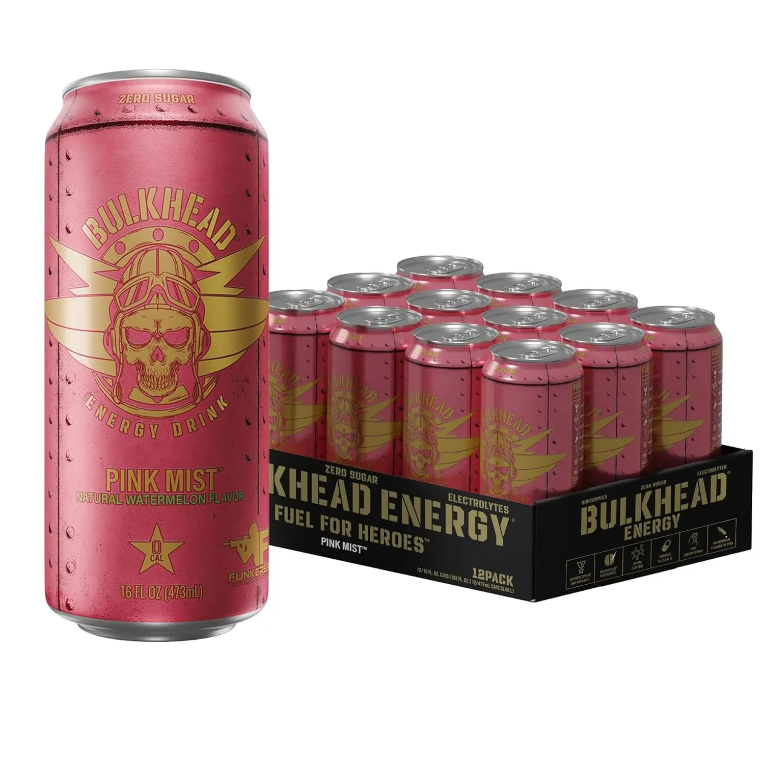 PINK MIST - 16 fl oz [Natural Watermelon Flavor] (12-Pack)