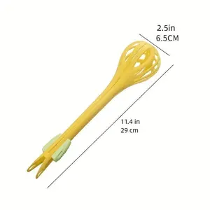 2-in-1 Egg Whisk & Manual Blender - Durable, Compact Kitchen Tool for Easy Mixing and Baking - Perfect for Home Cooks, Multi-functional, Essential