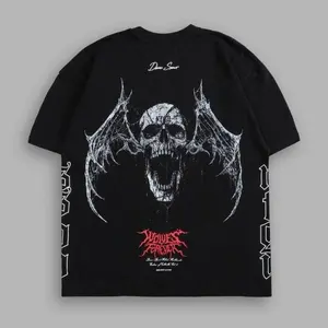 Darc Wings "Side By Side" Premium Tee in Black – Premium Heavyweight Cotton American Streetwear, Gymwear