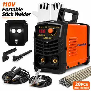 【SummerVibes】110V Portable Handheld Welding Machine Digital Welder with Overheat Protection, Electrodes, Digital Screen, Quick Connectors, and Hot Start - Mini MMA Arc Welder, Portable Welding Machine, welding machines