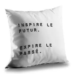 360 Stand 14x14 in Poly Twill Throw Pillow - Twill Weave, Black & White Hobbies Themed Motivational Print, Home Decor Accent, Future Vibes, Model C1PC14140V1EDH, 14-Inch Standard Pillows, Black-And-White Standard Pillows