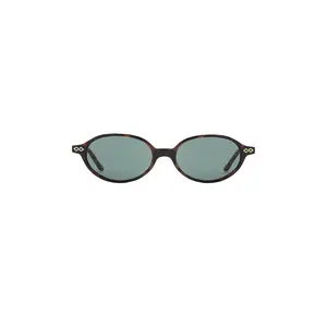 Karen Wazen Noor Sunglasses in Green Tortoise