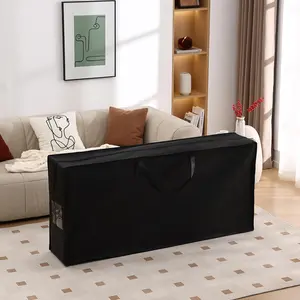 Folding Mattress Storage Bag, Carry Case for Trifold Memory  Mattress, Convenient Moving and Travel Storage (Fits4" Mattress, Black)